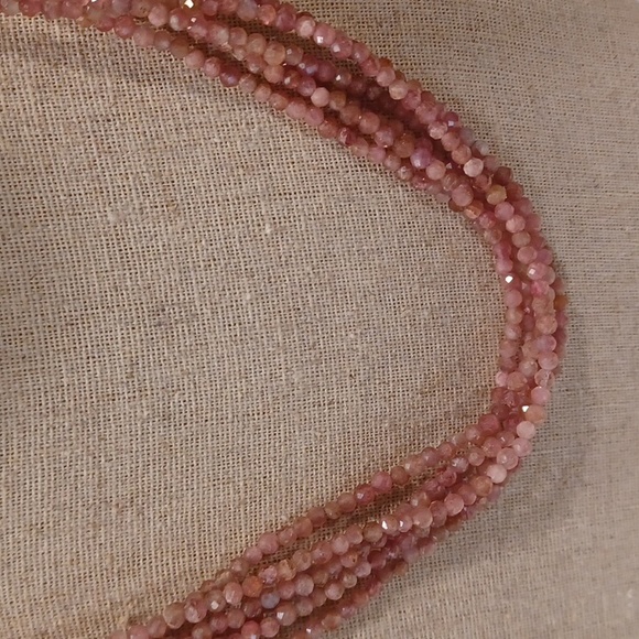 Jay King Mind Finds Pink Tourmaline 6 Strand Necklace NEW - Picture 3 of 10